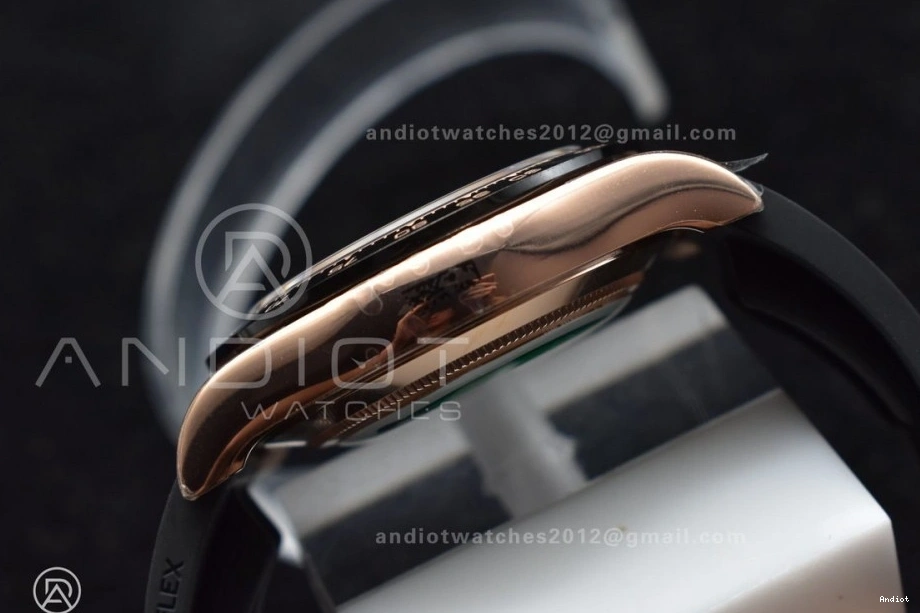 Rubber 116515 Edition Daytona Strap 1:1 RG on Oysterflex BTF Dial Best SA4130 0307